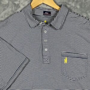 Johnnie-O Polo Shirt XL Striped Coastal Prep Golf Casual Short Sleeve Pocket